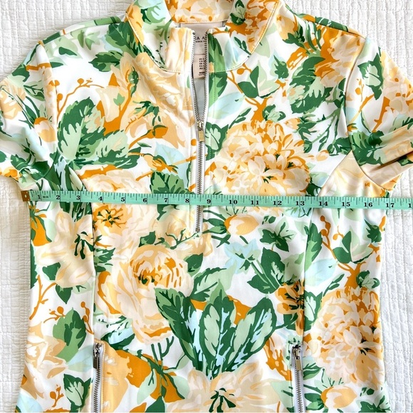Laura Ashley Floral 1/4 Zip Pullover SPF 50 Long Sleeve Top Golf Tennis Small - Picture 10 of 13